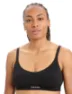 Icebreaker Queens Clasp Bra, Black
