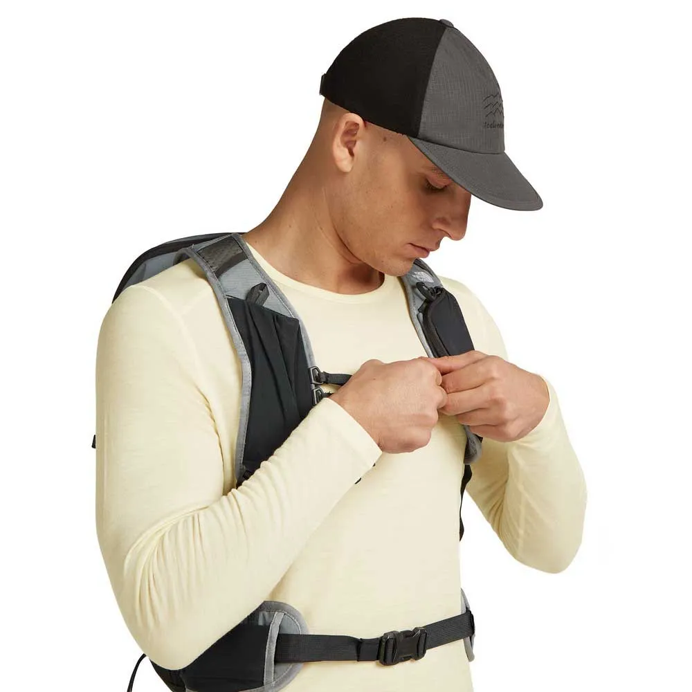 Icebreaker Shell+ Cotton Windbreaker Trucker Cap, Obsidian / black / colourblock