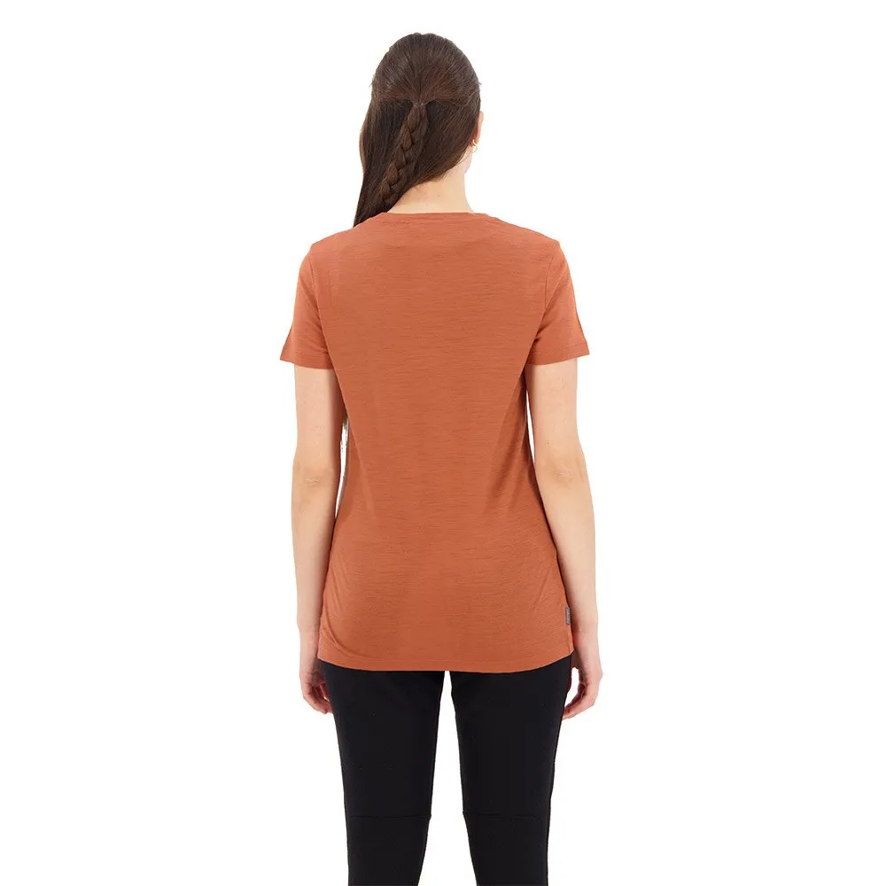 Icebreaker T-lite Ii Move To Natural Merino Kortarmet T-skjorte, Clay