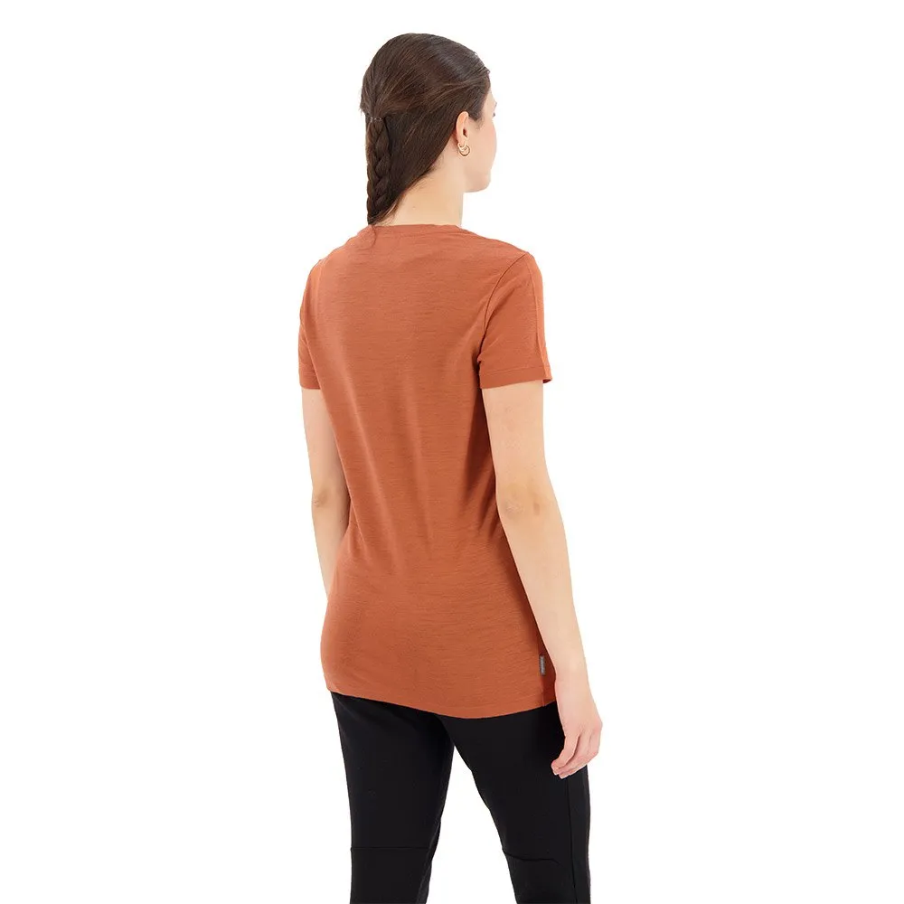 Icebreaker T-lite Ii Move To Natural Merino Kortarmet T-skjorte, Clay
