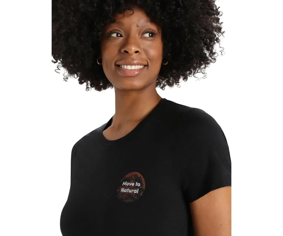 Icebreaker Tech Lite II Natural Alps SS Tee Women, Black Icebreaker Tech Lite II Natural Alps SS Tee Women, Black