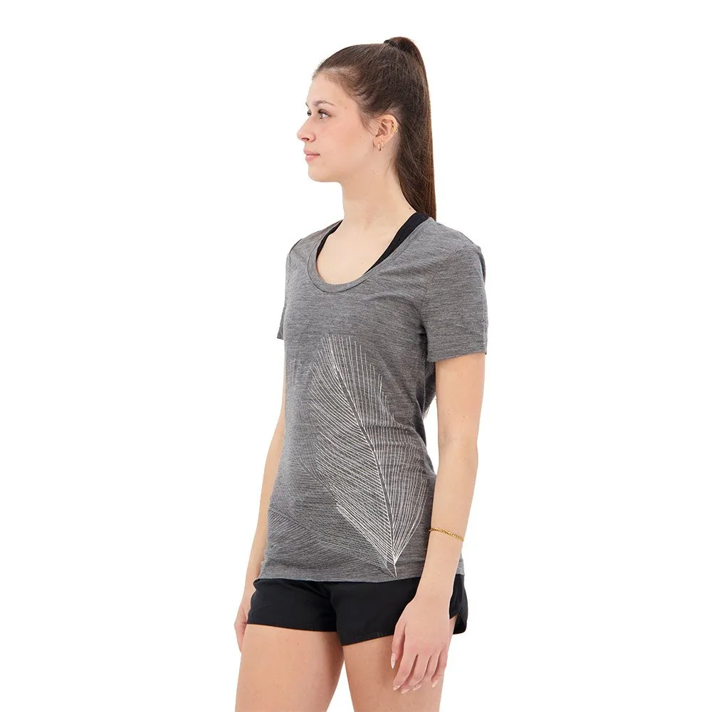 Icebreaker Tech Lite Ii Scoop Tee Plume Kortarmet T-skjorte, Gritstone hthr