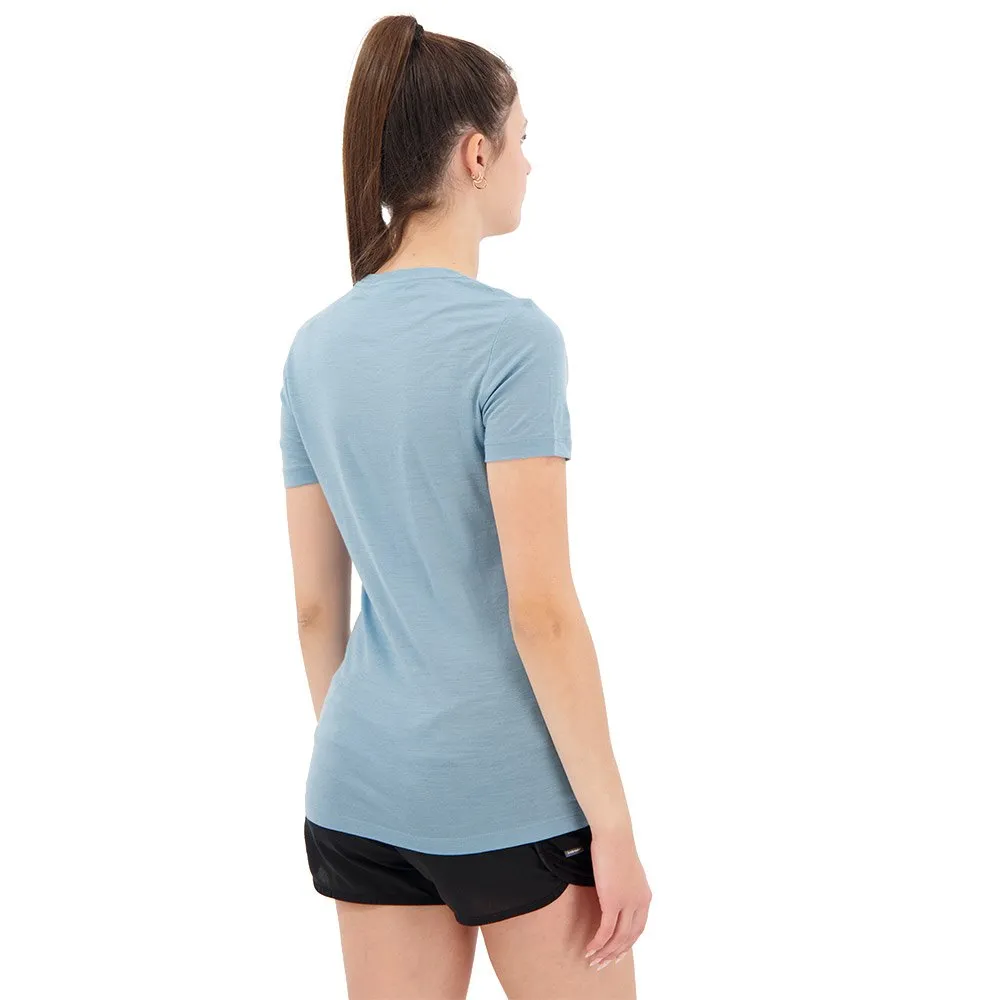Icebreaker Tech Lite Ii Ss Scoop Tee Reflection Lines Kortarmet T-skjorte, Astral blue