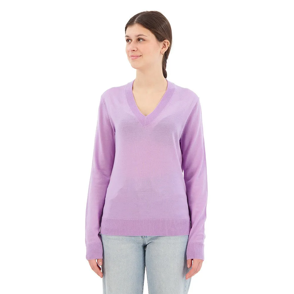 Icebreaker Wilcox V Merino Genser, Purple gaze