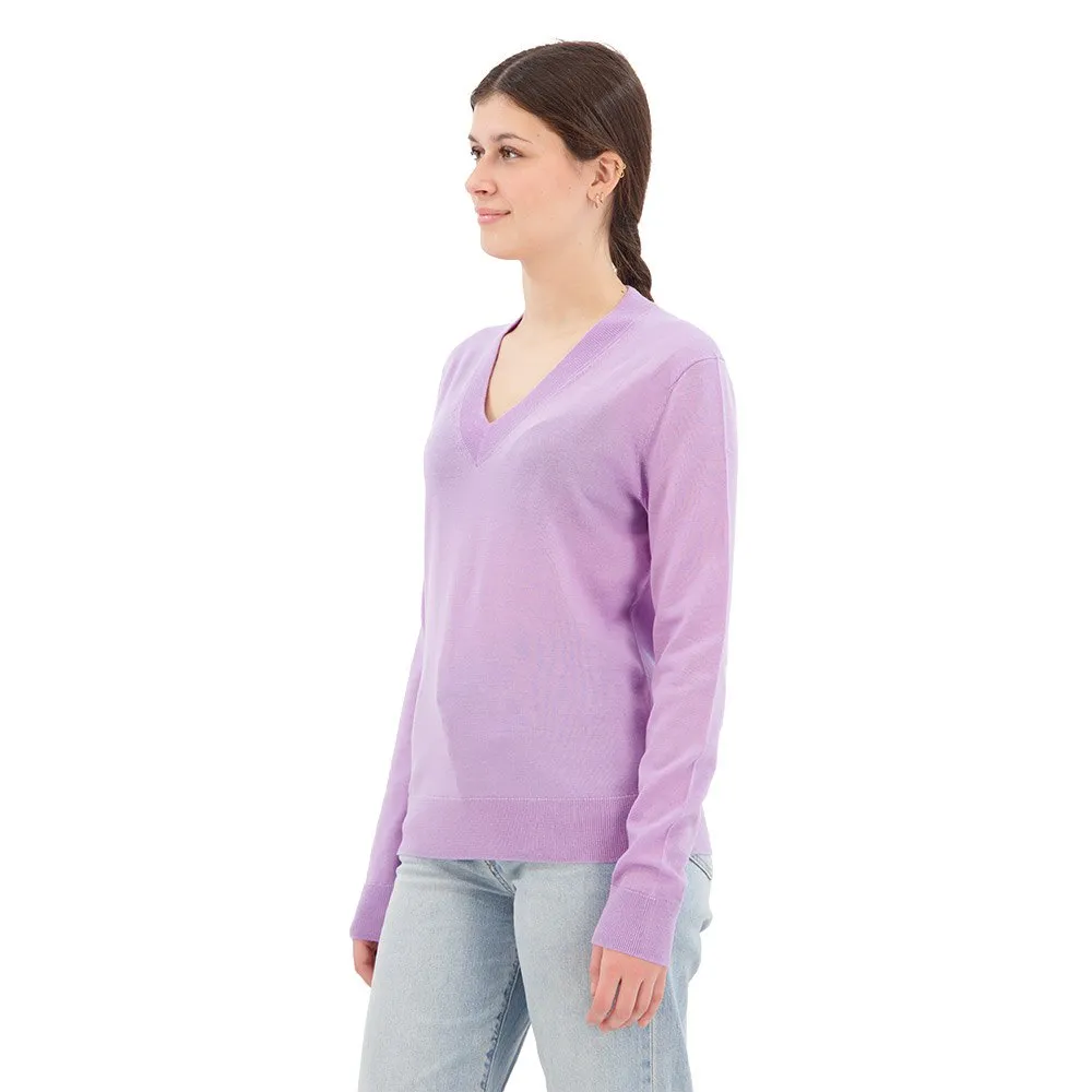 Icebreaker Wilcox V Merino Genser, Purple gaze