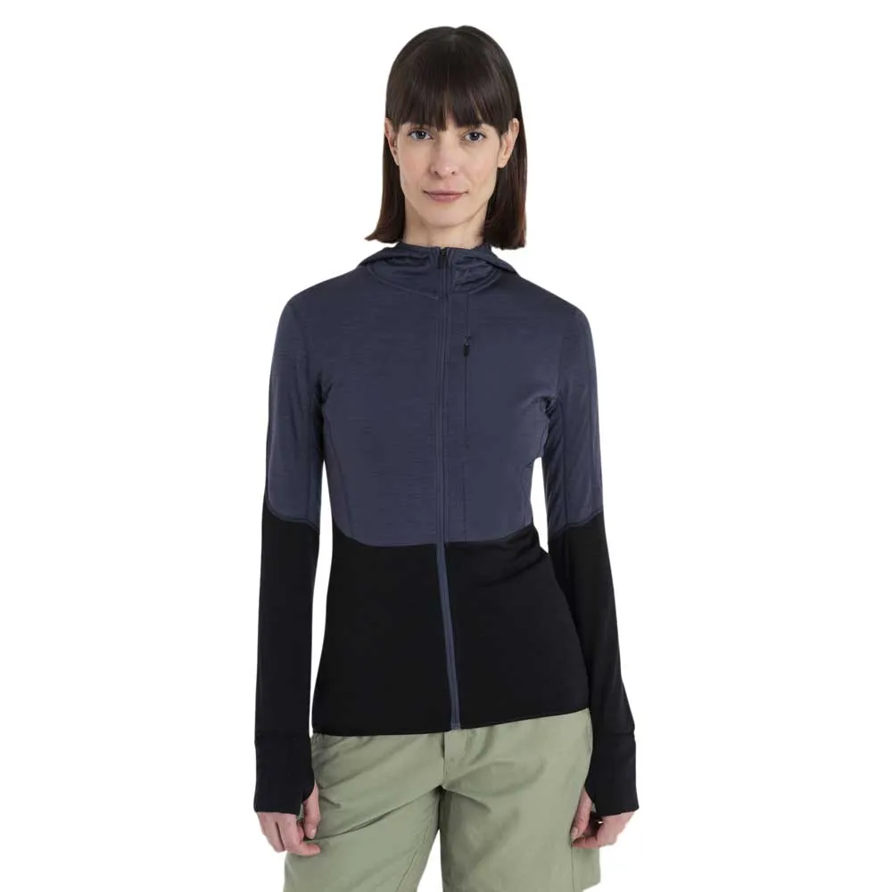 Icebreaker Women's Merino 200 Realfleece Descender Longsleeve Zip