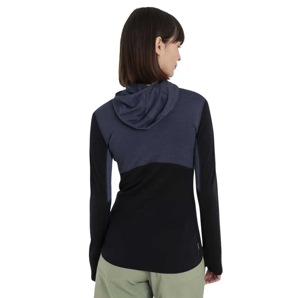 Icebreaker Women's Merino 200 Realfleece Descender Longsleeve Zip