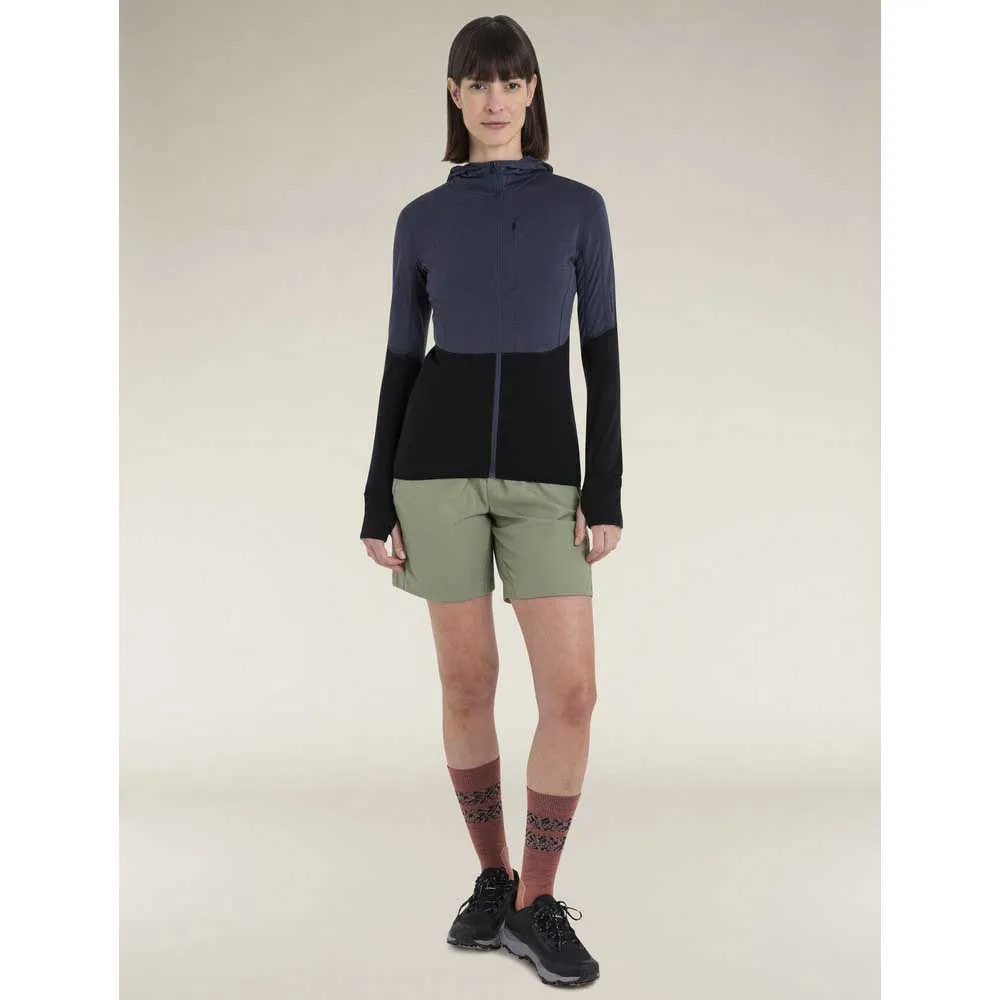 Icebreaker Women's Merino 200 Realfleece Descender Longsleeve Zip