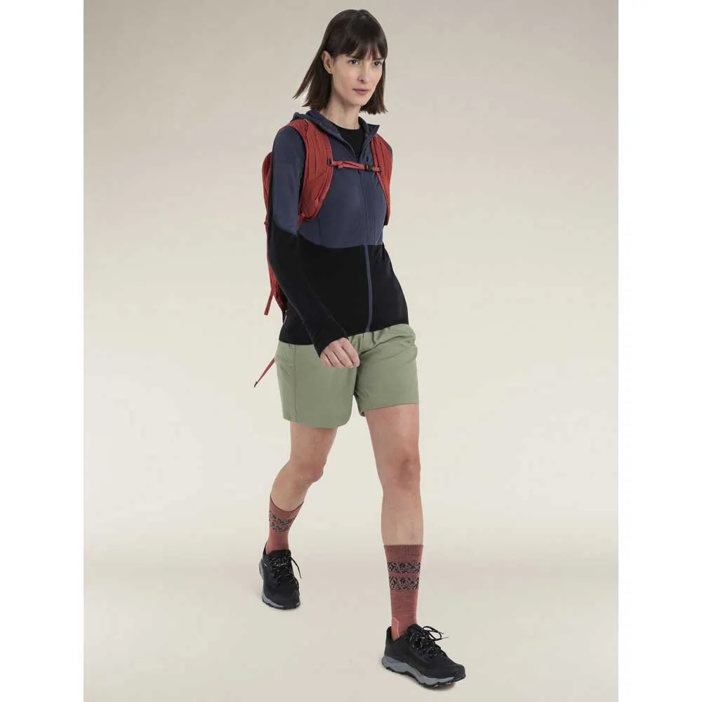 Icebreaker Women's Merino 200 Realfleece Descender Longsleeve Zip