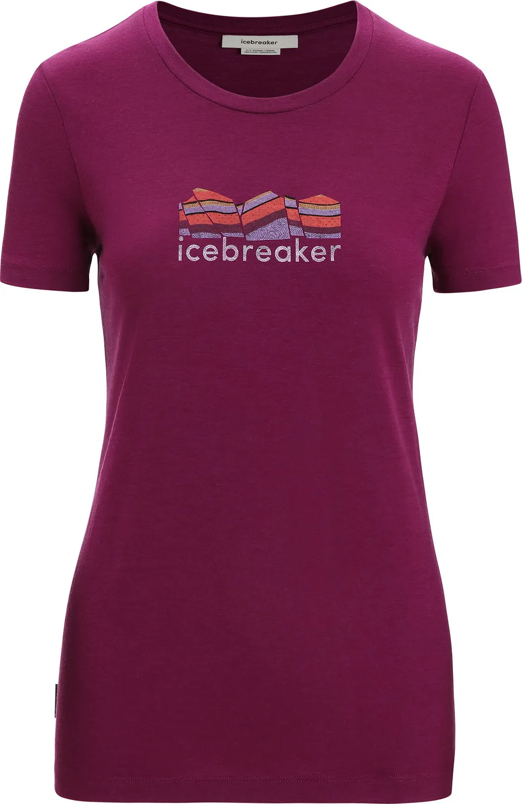 Icebreaker Women's Tech Lite II Short Sleeve Tee, Go berry Icebreaker Women's Tech Lite II Short Sleeve Tee, Go berry