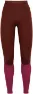 Icebreaker ZoneKnit 260 Leggings Ws, Espresso/cherry/cb
