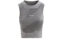 Icebreaker Zoneknit™ Cropped Geodetic Ermeløs T-skjorte Icebreaker Zoneknit™ Cropped Geodetic Ermeløs T-skjorte