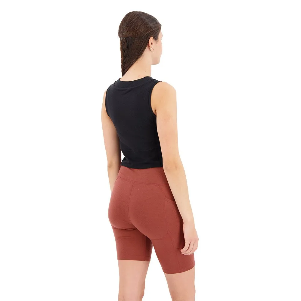 Icebreaker Zoneknit Cropped Merino Ermeløs T-skjorte