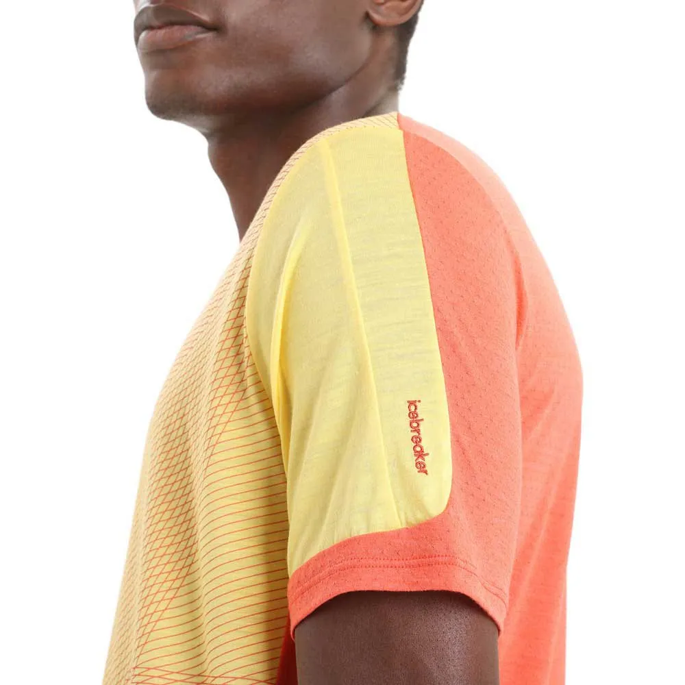 Icebreaker Zoneknit™ Geodetic Kortarmet T-skjorte, Summer / vibrant earth / aop Icebreaker Zoneknit™ Geodetic Kortarmet T-skjorte, Summer / vibrant earth / aop