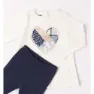 Ido 47623 Langarmet Sett, Cream / blue, 4Y