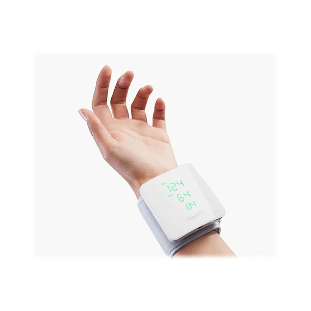 Ihealth Trådløs Blodtrykksmåler For Håndledd, White, One Size