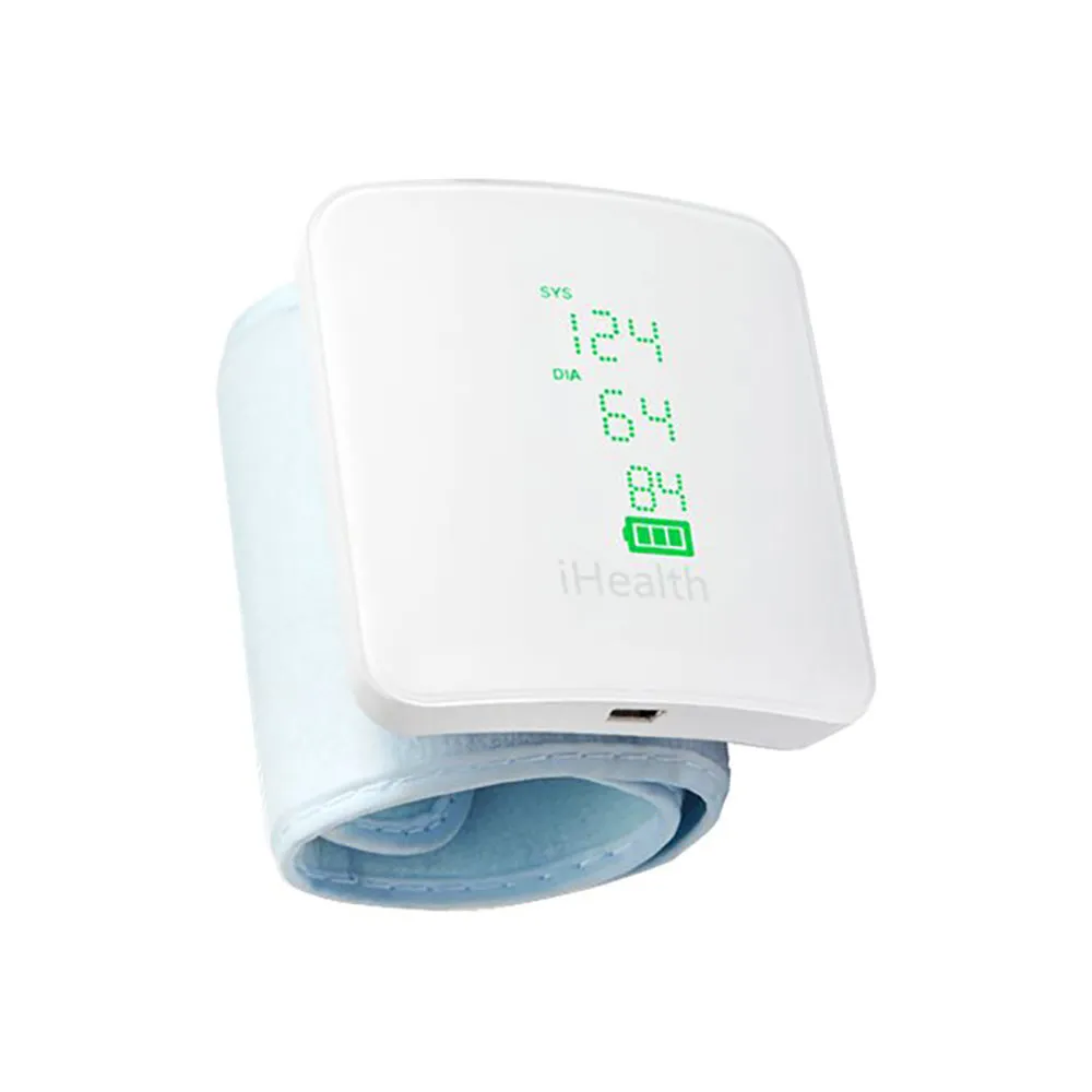 Ihealth Trådløs Blodtrykksmåler For Håndledd, White, One Size