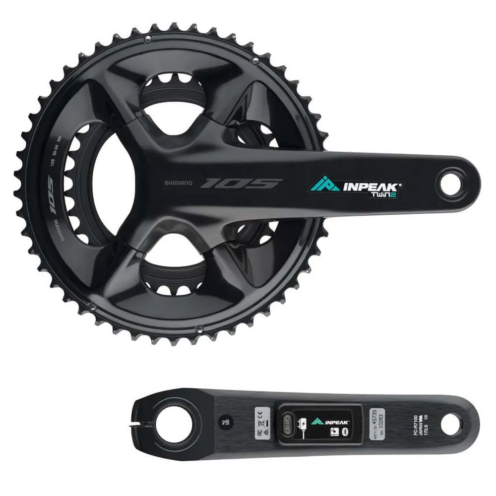 Inpeak Twin2 105 Fc-r7100 Krank Med Effektmåler Inpeak Twin2 105 Fc-r7100 Krank Med Effektmåler