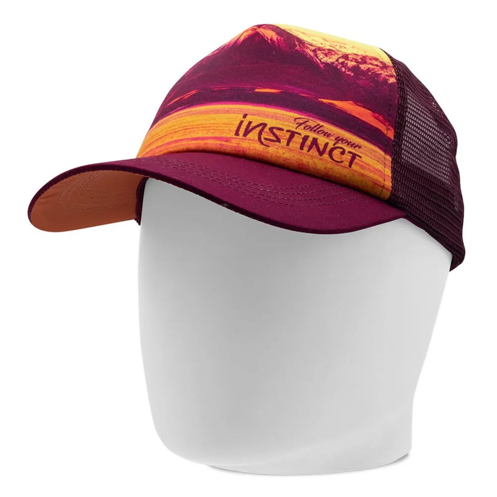 Instinct Trail Horizon Cap, Bordeaux / orange