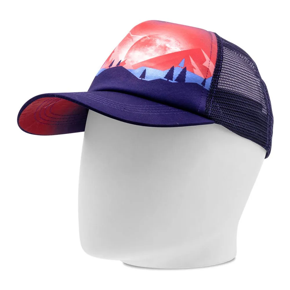 Instinct Trail Moontain Cap, Blue / red