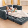 Intex 2-i-1 Oppblåsbar Sovesofa unisex, Grey, 203 x 224 x 66cm