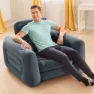 Intex 2-i-1 Oppblåsbar Stol Seng unisex, Grey, 117 x 224 x 66cm