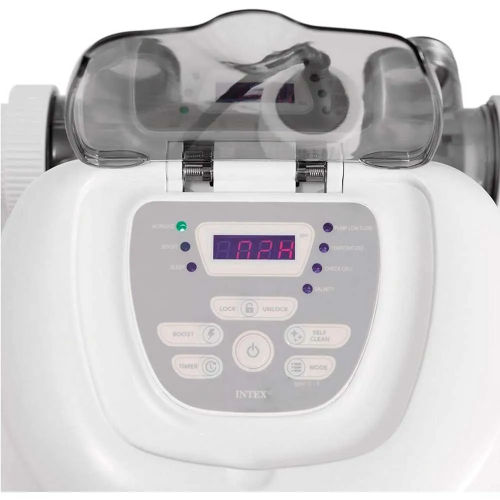 Intex 26688 E.c.o 7 G/h Qs700 Up To 56 M³ Saltvannsklorinator unisex, Grey, One Size Intex 26688 E.c.o 7 G/h Qs700 Up To 56 M³ Saltvannsklorinator unisex, Grey, One Size