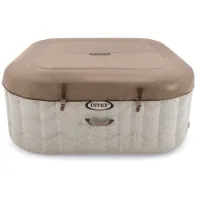 Intex 28446 Purespa Chevron Deluxe 4p 175x175x28 Cm Oppblåsbart Boblebad unisex Intex 28446 Purespa Chevron Deluxe 4p 175x175x28 Cm Oppblåsbart Boblebad unisex