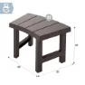 Intex 55095 Bench 2 Units Tilbehør Til Boblebad unisex, Brown, 62 x 37 x 42cm