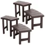 Intex 55096 Bench 4 Units Tilbehør Til Boblebad unisex, Brown, 62 x 37 x 42/62 x 37 x 60cm