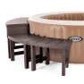Intex 55096 Bench 4 Units Tilbehør Til Boblebad unisex, Brown, 62 x 37 x 42/62 x 37 x 60cm