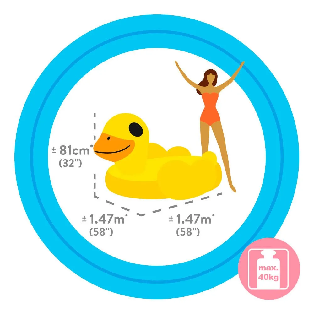 Intex Andeflåte unisex, Yellow, 147 x 147 x 81cm