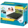 Intex Downy Fiber-tech Dobbel Luftmadrass, Green / grey, 137 x 191 x 25cm