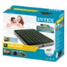 Intex Downy Fiber-tech Dobbel Luftmadrass, Green / grey, 137 x 191 x 25cm