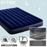 Intex Dura-beam Classic Downy Dobbel Luftmadrass, Blue, 191 x 137 x 25cm