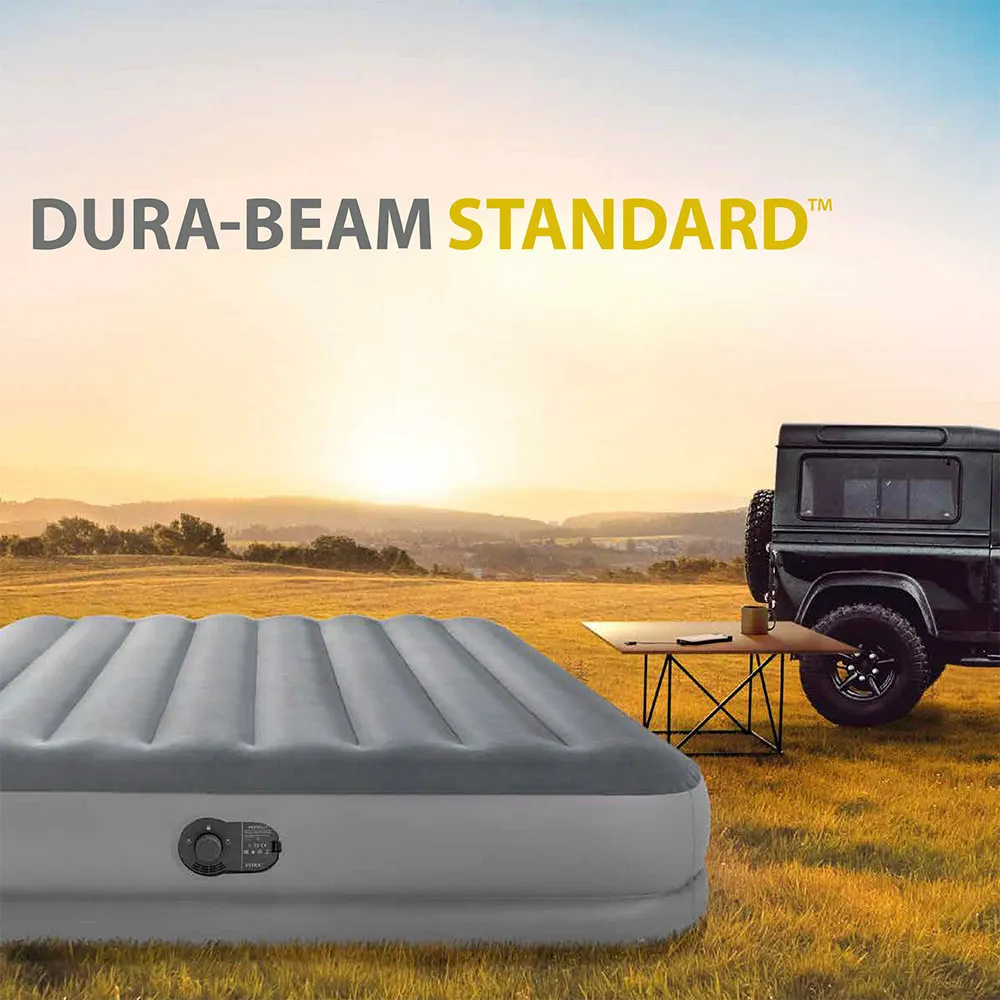 Intex Dura Beam Queen Luftmadrass, Grey, One Size Intex Dura Beam Queen Luftmadrass, Grey, One Size