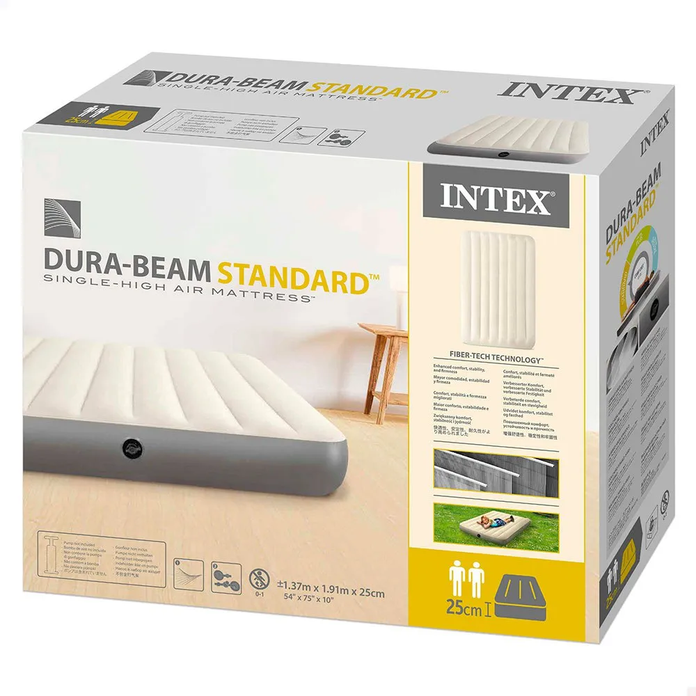 Intex Dura Beam Standard Deluxe Enkel Luftmadrass Intex Dura Beam Standard Deluxe Enkel Luftmadrass