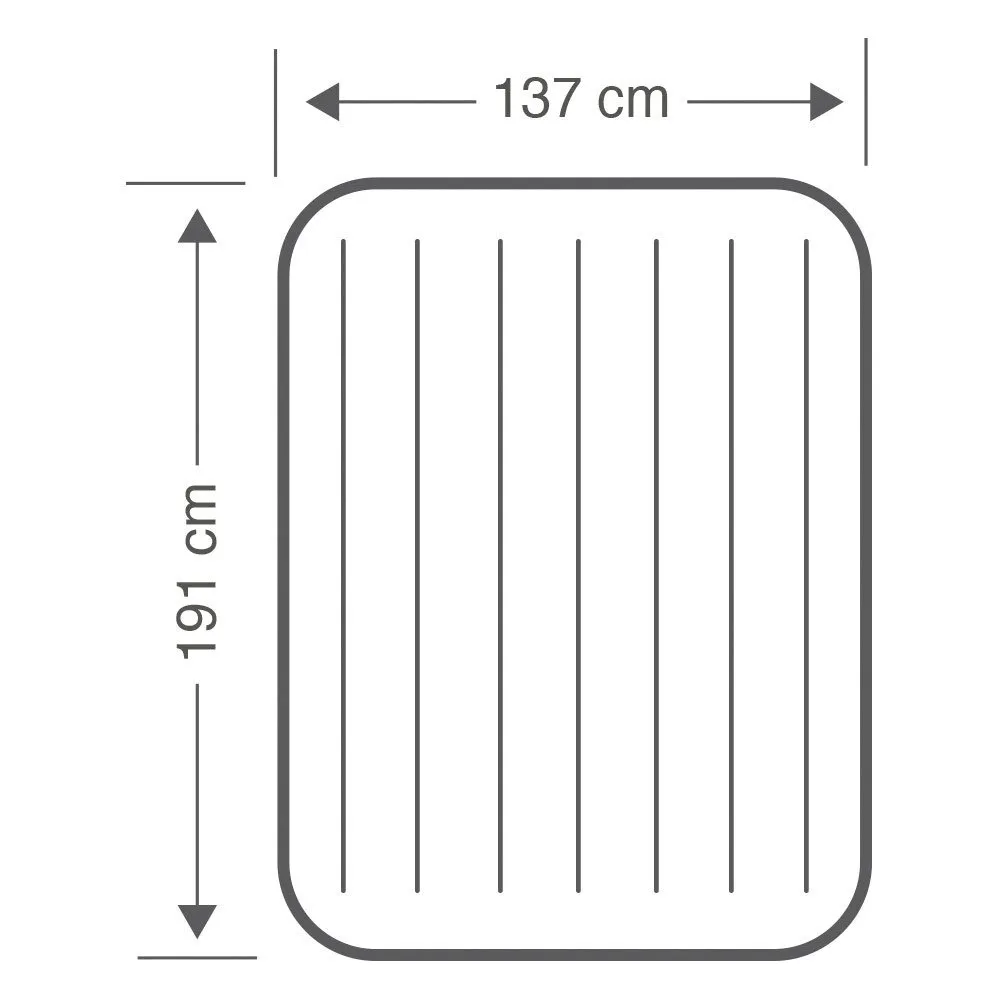 Intex Dura Beam Standard Deluxe Enkel Luftmadrass Intex Dura Beam Standard Deluxe Enkel Luftmadrass