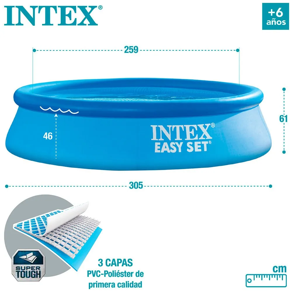 Intex Easy Set 305x61 Cm Basseng unisex, Blue, 305 x 61cm