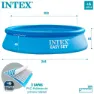 Intex Easy Set Oppblåsbar Basseng 244x61 Cm unisex, Blue, 244 x 61cm