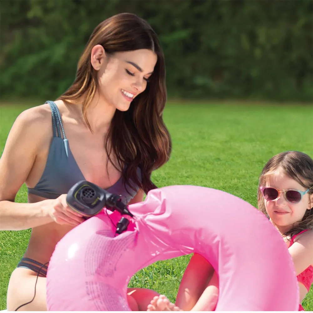 Intex Elektrisk Luftpumpe Med Adaptere unisex, Black, One Size