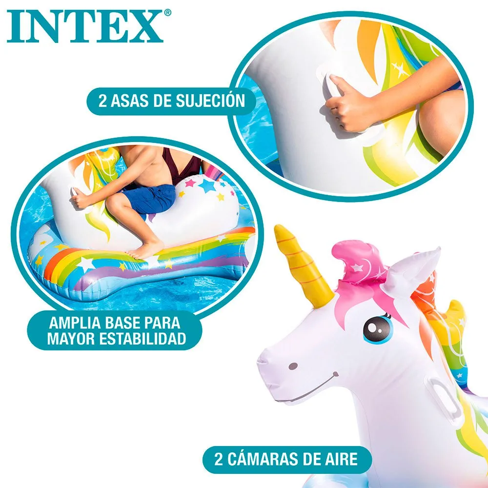 Intex Enhjørning Flyte 163x86 Cm unisex, Multicolour, 163 x 86cm