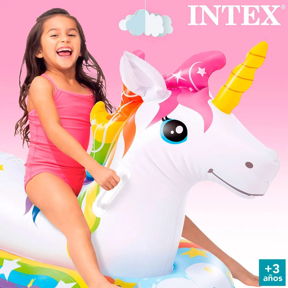 Intex Enhjørning Flyte 163x86 Cm unisex, Multicolour, 163 x 86cm