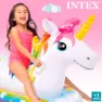 Intex Enhjørning Flyte 163x86 Cm unisex, Multicolour, 163 x 86cm