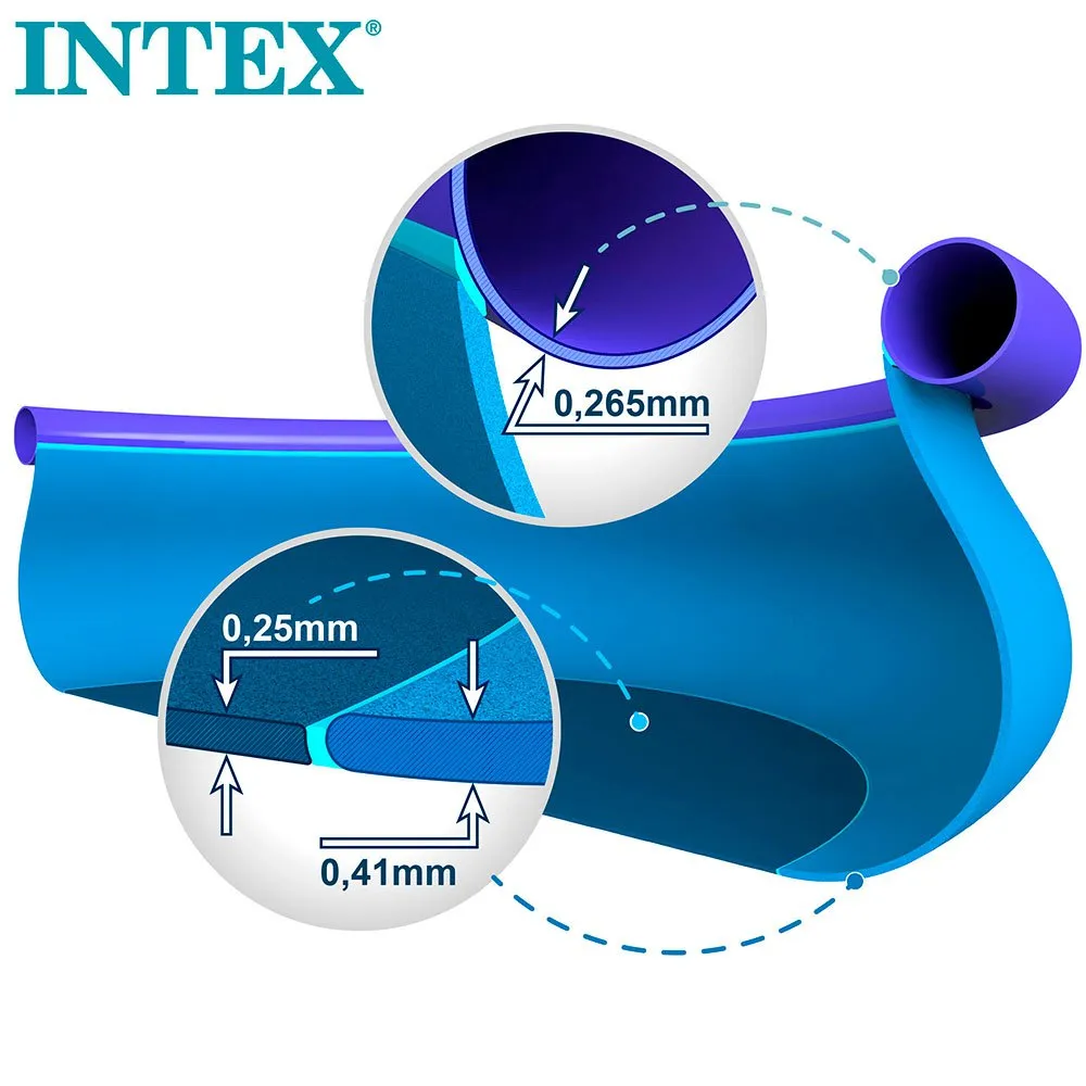 Intex Enkel Sett Med Filterpatronpumpe Basseng 244x61 Cm unisex, Blue, 244 x 61cm