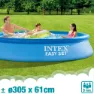 Intex Enkel Sett Med Filterpatronpumpe Basseng 305x61 Cm unisex, Blue, 305 x 61cm