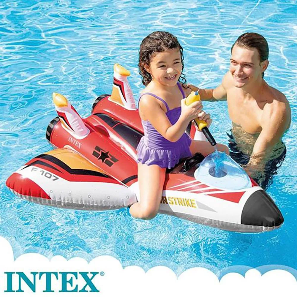 Intex Flyfigur Med Vannrakett Assorterte Farger 117x117 Cm unisex, Multicolor, One Size