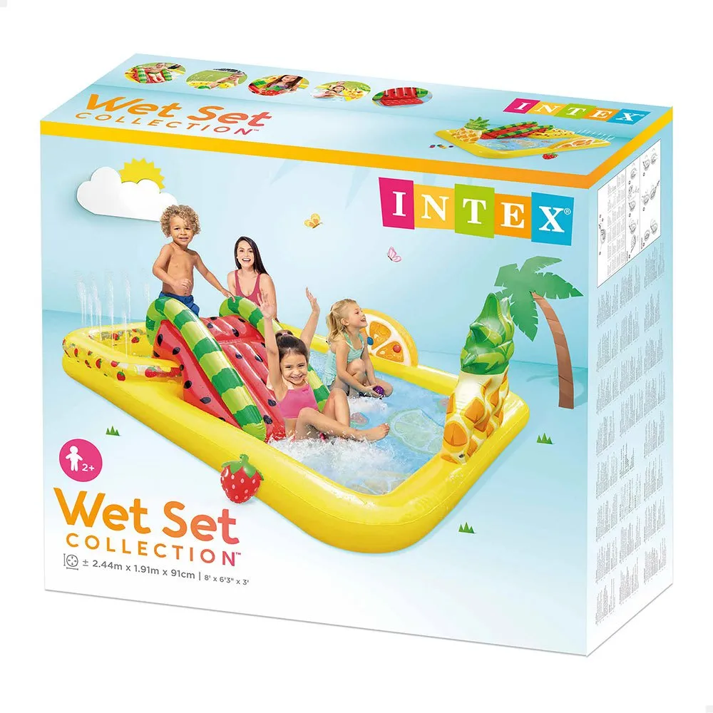 Intex Frukt Lekesenter Med Sklie Og Sprinklerbasseng unisex, Multi, 191 x 244 x 91cm Intex Frukt Lekesenter Med Sklie Og Sprinklerbasseng unisex, Multi, 191 x 244 x 91cm