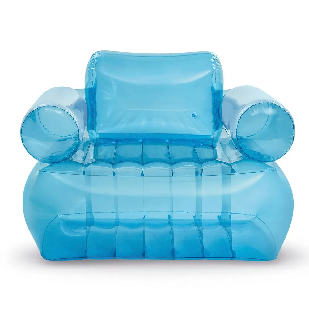 Intex Gjennomsiktig Blå Oppblåsbar Lenestol 109x107x79 Cm, Multicolor, One Size Intex Gjennomsiktig Blå Oppblåsbar Lenestol 109x107x79 Cm, Multicolor, One Size