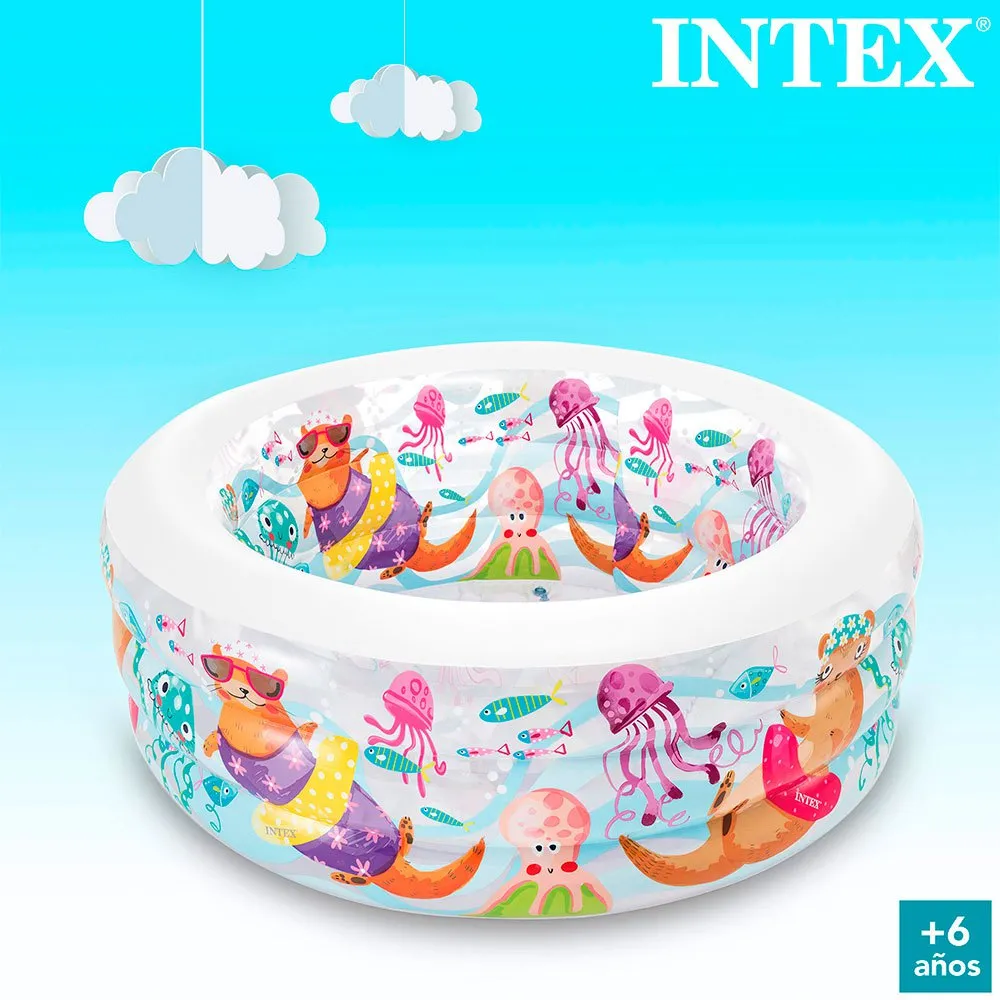 Intex Inflatable Aquarium Basseng unisex, Clear / multicolor, 153 x 56cm